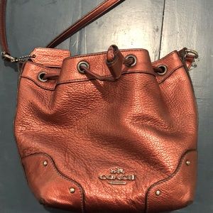 Coach purse maroon color